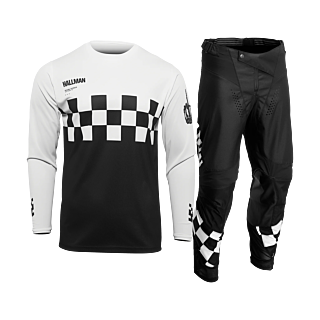 Thor Crosskleding 2026 Hallman Differ Cheq - Zwart / Wit