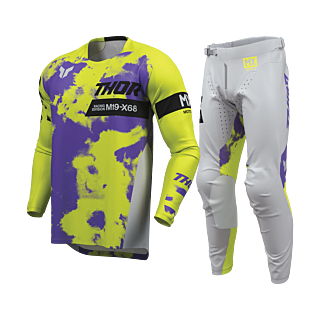 Thor Crosskleding 2026 Launchmode Bleach - Grijs / Acid