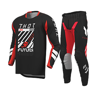 Thor Crosskleding 2026 Launchmode Futura - Zwart / Rood