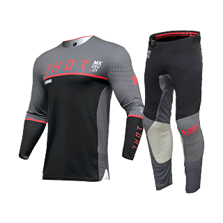 Thor Crosskleding Prime Ace - Charcoal / Zwart