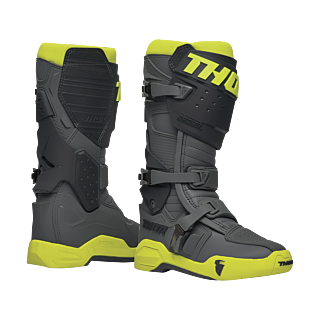 Thor Crosslaarzen Radial - Grijs / Fluo Geel