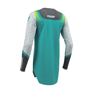 Thor Dames Cross Shirt 2026 Sportmode Velocity - Grijs / Aqua