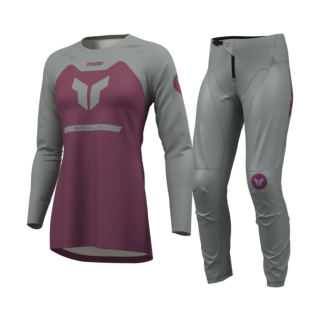 Thor Dames Crosskleding 2026 Ridemode Menace - Paars / Grijs
