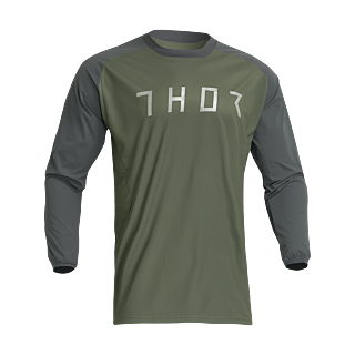 Thor Enduro Shirt Terrain - Army / Charcoal