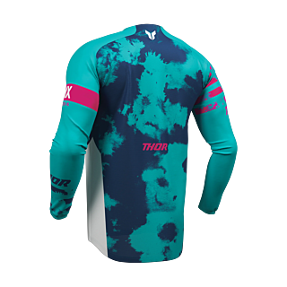 Thor Kinder Cross Shirt 2026 Launchmode Bleach - Wit / Aqua