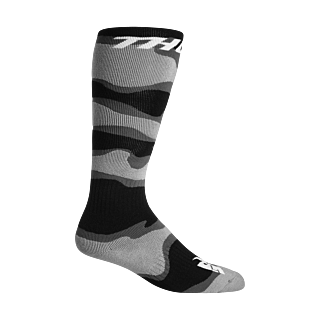 Thor Kinder Cross Sokken - Camo / Grijs / Wit