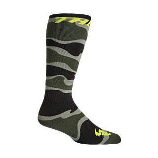 Thor Kinder Cross Sokken - Camo / Groen / Acid