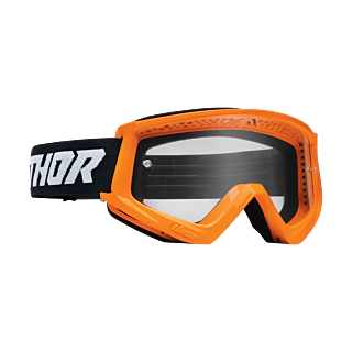Thor Kinder Crossbril Combat Racer - Fluo Oranje / Zwart - Clear Lens