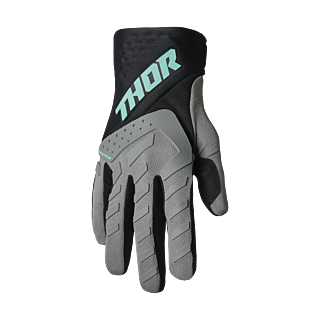 Thor Kinder Crosshandschoenen 2026 Spectrum - Grijs / Zwart / Mint