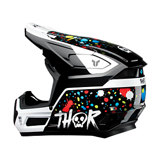 Thor Kinder Crosshelm Fleet Splat - Zwart