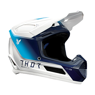 Thor Kinder Crosshelm Fleet Storm - Wit / Navy