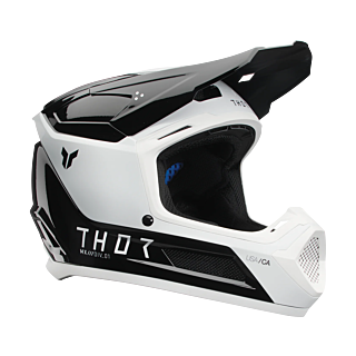 Thor Kinder Crosshelm Fleet Storm - Zwart / Wit