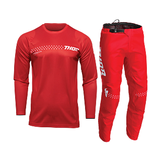Thor Kinder Crosskleding Sector Minimal - Rood