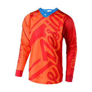 Troy Lee Designs Cross Shirt SE Air Shadow - Honey / Rood
