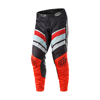 Troy Lee Designs Crossbroek GP Air Warped - Charcoal / Oranje