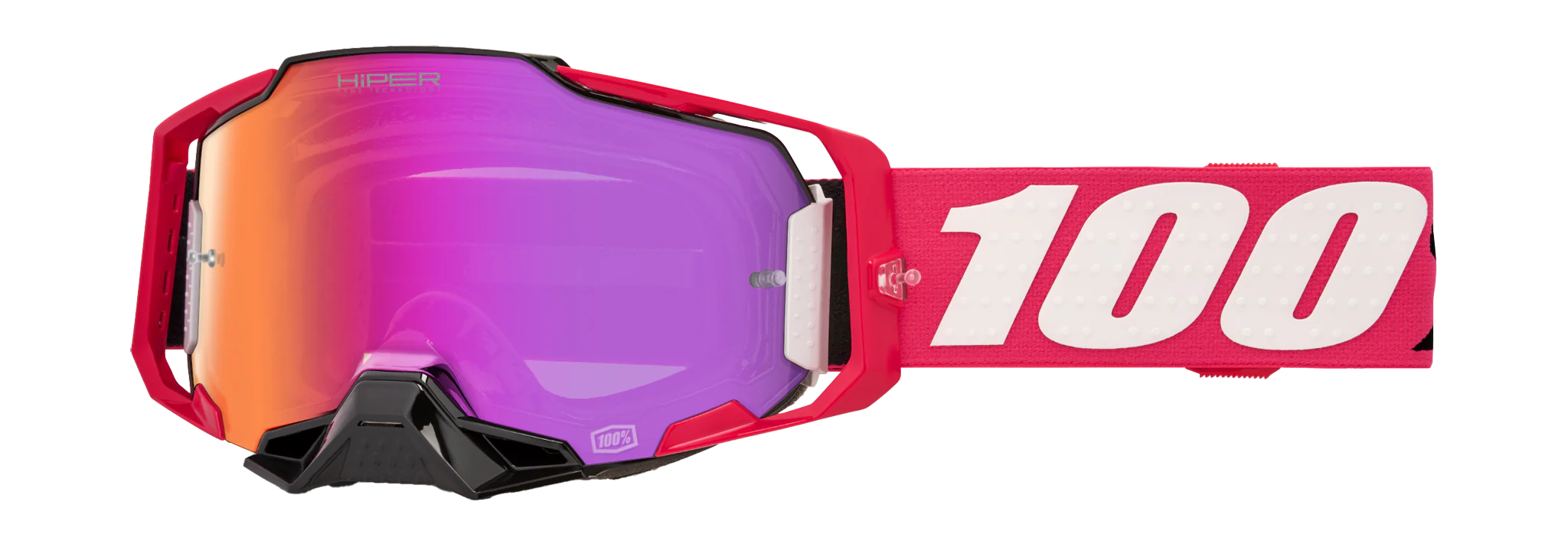 100% Crossbril Armega Kloug - HiPER Spiegel Donker Rood Lens