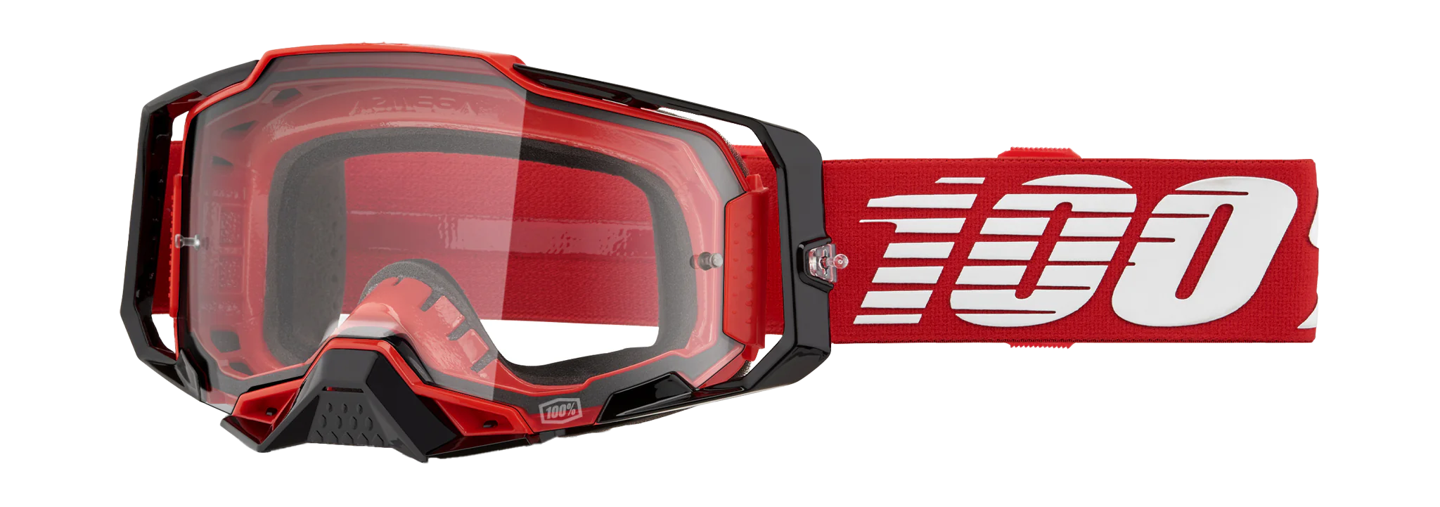 100% Crossbril Armega Red - Clear Lens