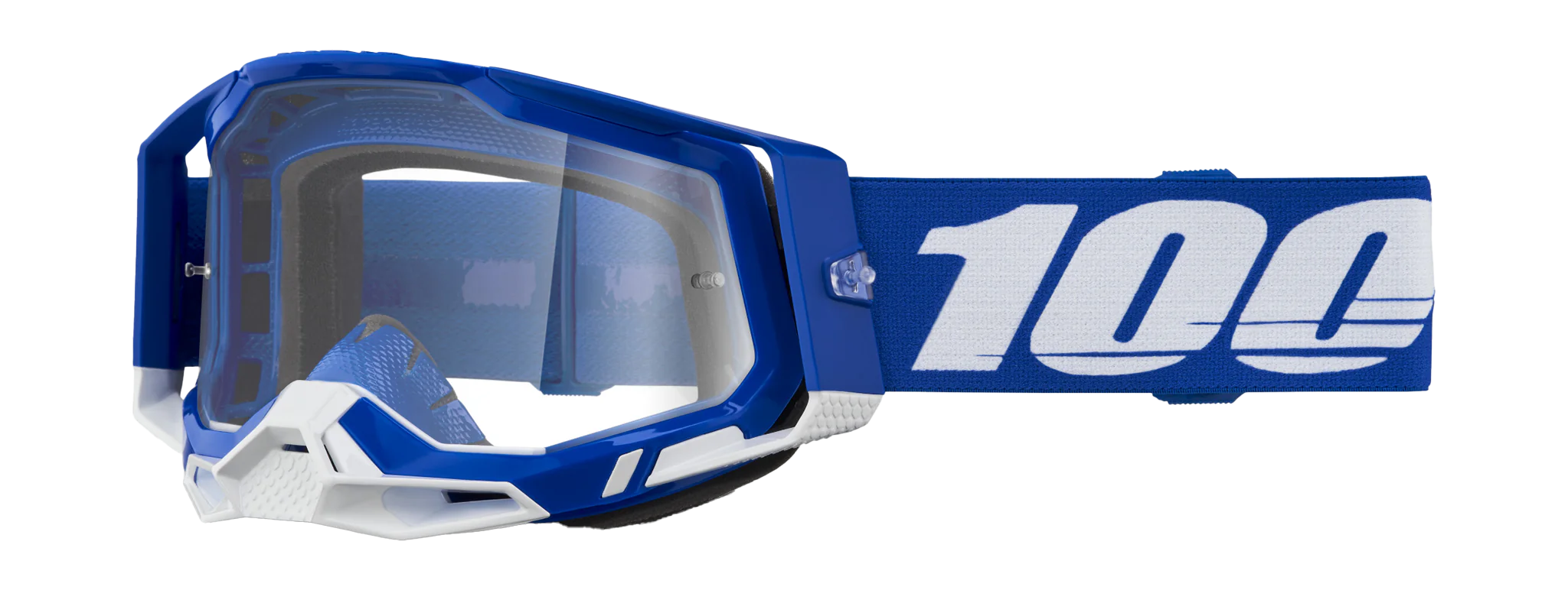 100% Crossbril Racecraft 2 Blue - Clear Lens