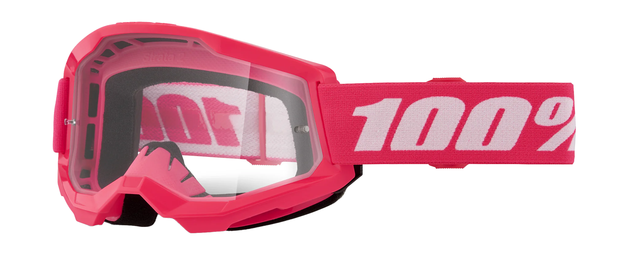 100% Crossbril Strata 2 Pink - Clear Lens