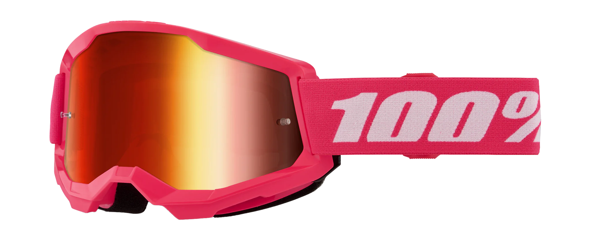 100% Crossbril Strata 2 Pink - Spiegel Rood Lens