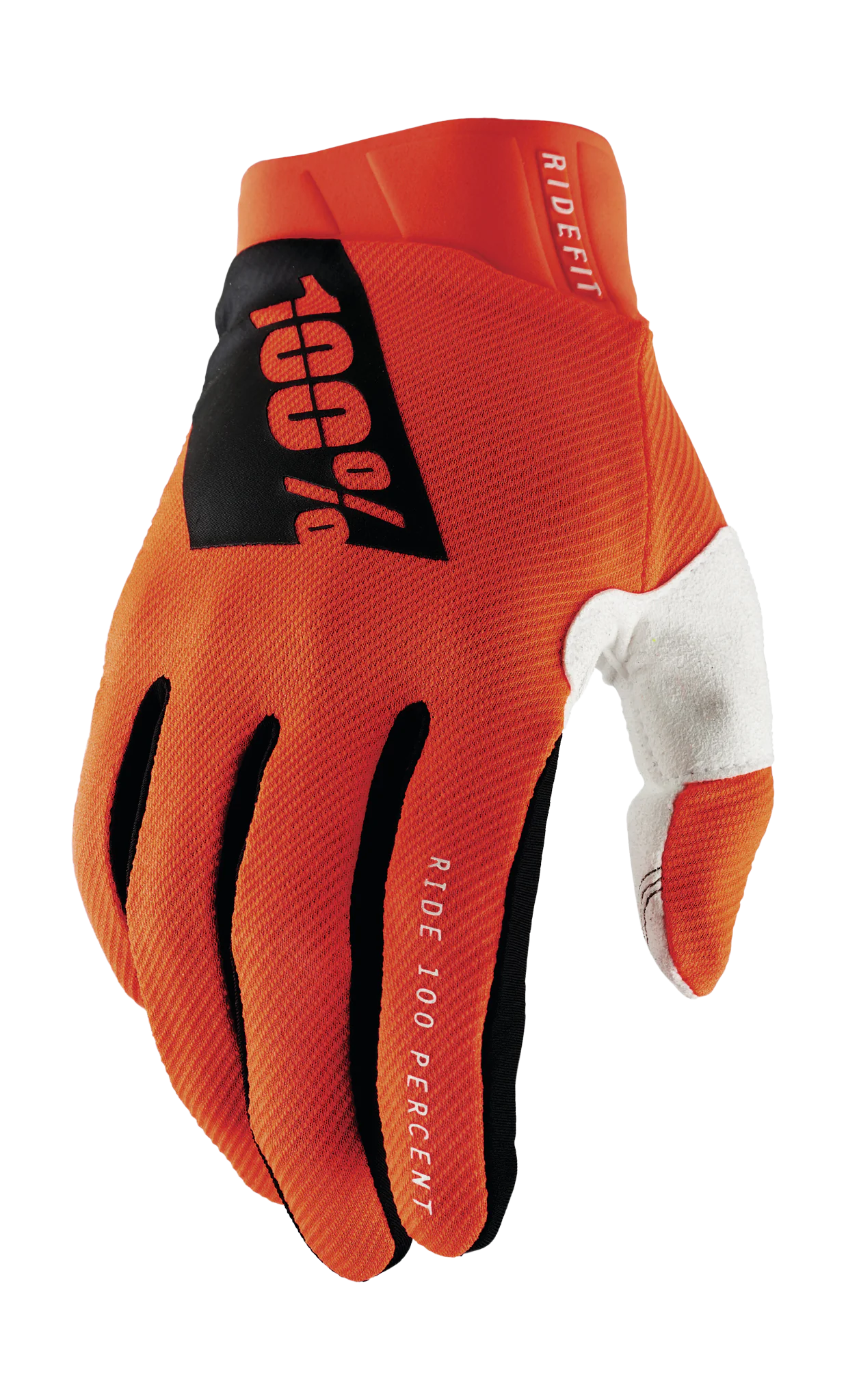 100% Crosshandschoenen Ridefit - Fluo Oranje