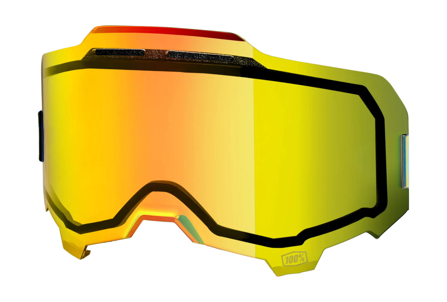 100% Lens ARMEGA / ARMATIC - Injected Dual Vented Spiegel Goud