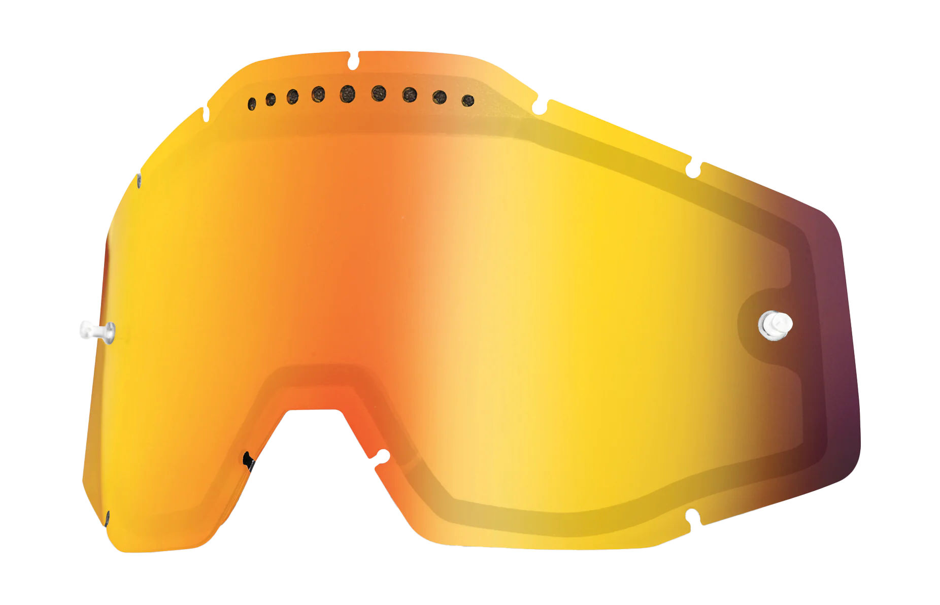 100% Lens RC1/AC1/ST1 - Dual Vented Spiegel Rood