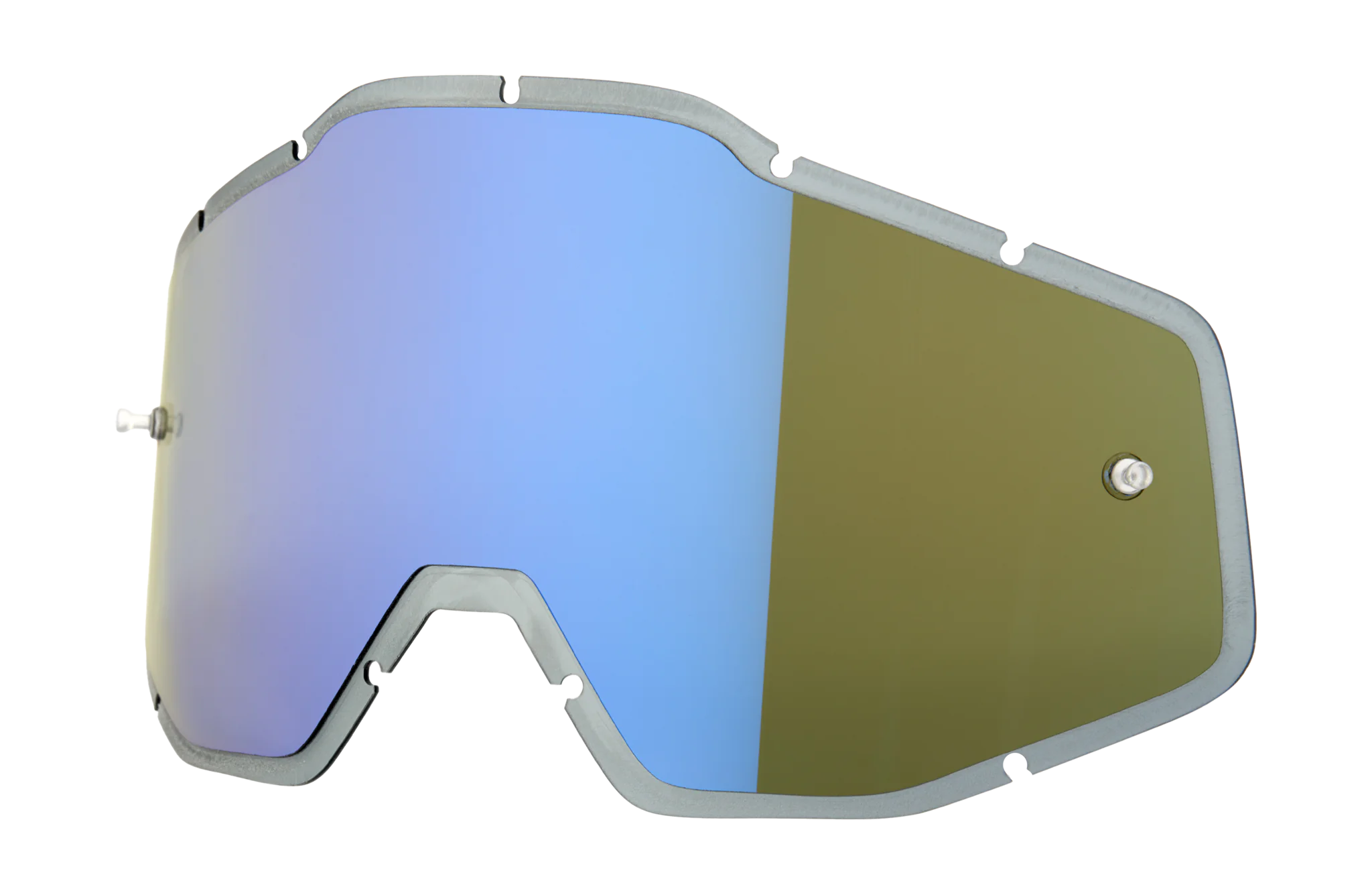 100% Lens RC1/AC1/ST1 - Injected Spiegel Blauw / Smoke