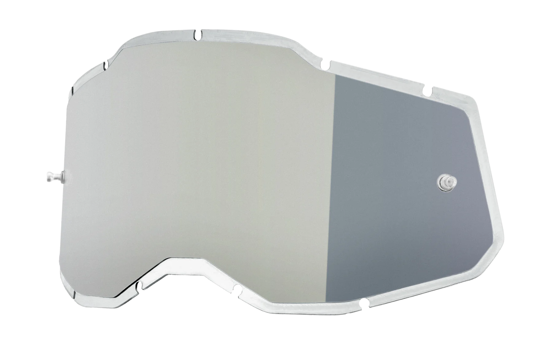 100% Lens RC2/AC2/ST2 - Injected Spiegel Zilver Flash