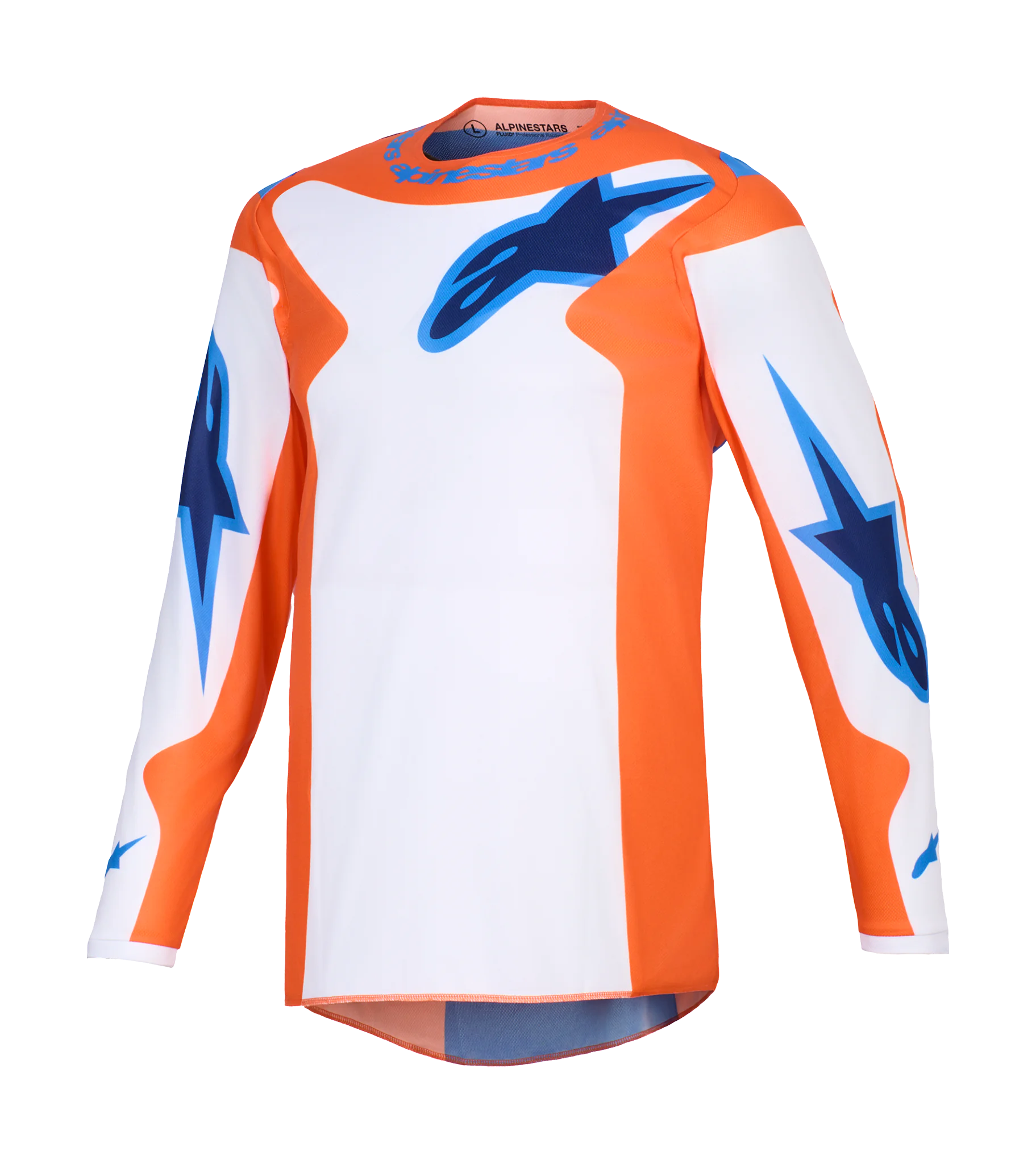 Alpinestars Cross Shirt 2026 Fluid Grid - Oranje / Ucla / Blauw