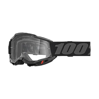 100% Crossbril Accuri 2 Black - Clear Lens
