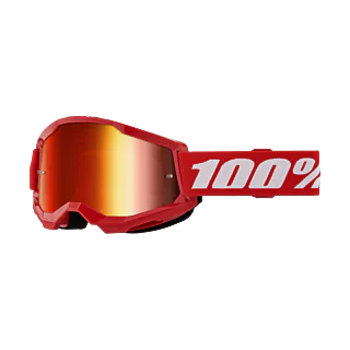100% Crossbril Strata 2 Red - Spiegel Rood Lens