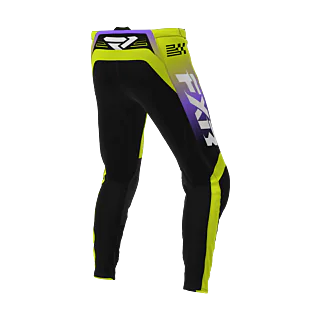 FXR Crossbroek 2026 Clutch - HiVis / Zwart / Paars