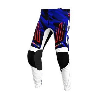 FXR Crossbroek Clutch - Blauw Camo / Rood